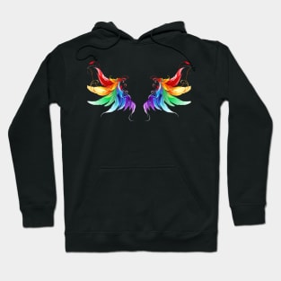 Rainbow Wings T-Shirt/Angel Wings/Designer Apparel/Kids Rainbow Baby/Rainbow Angel Wings Merchandise/Angel Wings Pillow Hoodie